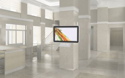 Информационный терминал для инвалидов многофункциональный Титаниум Доступная среда 42 дюйма арт. Prs