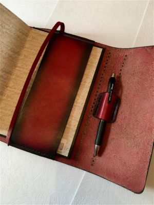 Ежедневник а5 недатированный (ручная работа, натуральная кожа), бордовый