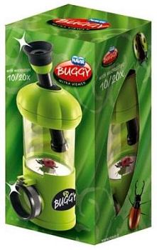 Банка для насекомых Navir «Обзор 360» с микроскопом 10–20x, лупой 3x и жуком