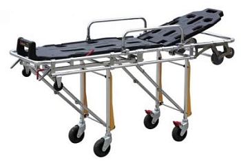 Тележка-каталка два уровня (нержавеющая сталь) для автомобилей скорой помощи YDC-3A
