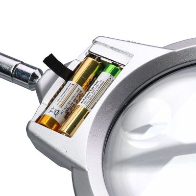 Лупа настольная 2,25/5х, 107/25 мм, с подсветкой (15119-B)