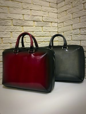 Портфель Deal (ручная работа, натуральная кожа), бордовый