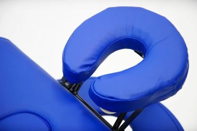 Стол массажный, на буковом каркасе, синий MET Comfort PRO W2