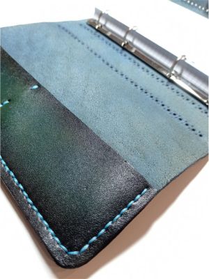 Блокнот а5 (ручная работа, натуральная кожа), синий