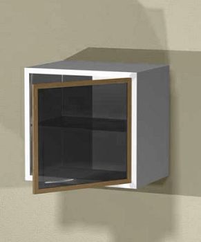 Навесная тумба с 1 полкой и 1 дверью из стекла