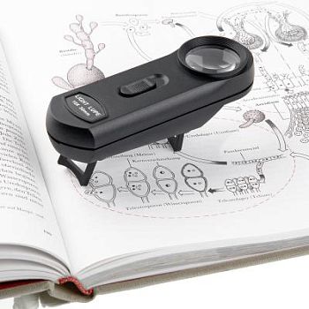 Лупа складная Veber 10х, 30 мм, с подсветкой (600113)