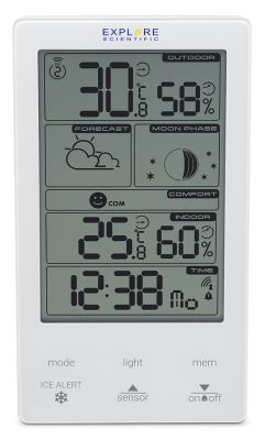 Метеостанция Explore Scientific Classic Vertical, белая