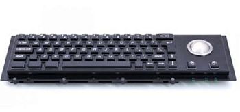Металлическая антивандальная клавиатура c Track ball трекбол trackball TG-PC-H-BL арт. ТчБ24260