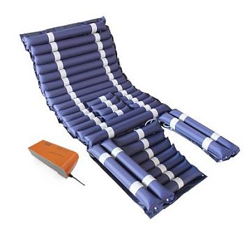 Бесшумный противопролежневый трубчатый матрас с отверстием и доп.секцией MET AIR WC-200