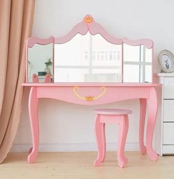 Комод для девочек и табурет «Моя принцесса» арт. ПрТ27665