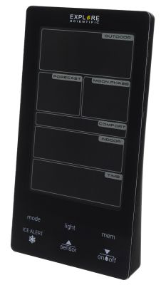 Метеостанция Explore Scientific Classic с цветным дисплеем, черная