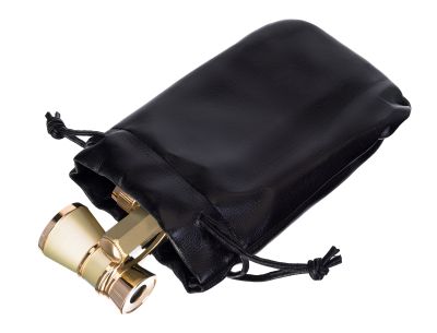 Театральный бинокль-лорнет Levenhuk Broadway 325E, золотистый