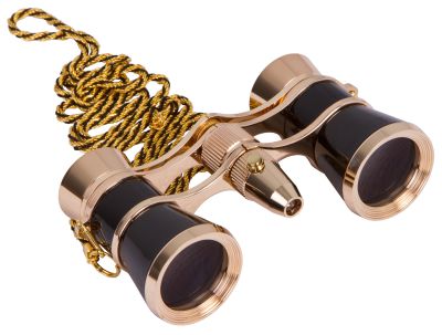 Бинокль Levenhuk (Левенгук) Broadway 325F с подсветкой и цепочкой, черный