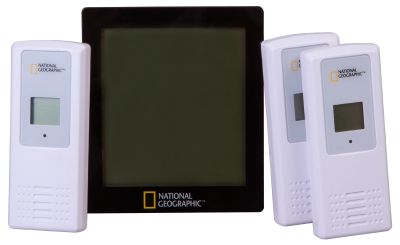 Метеостанция Bresser (Брессер) National Geographic с тремя датчиками, черная