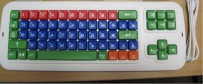 Клавиатура Clevy с большими кнопками (разделяющая клавиши накладка приобретается отдельно) арт. 4264