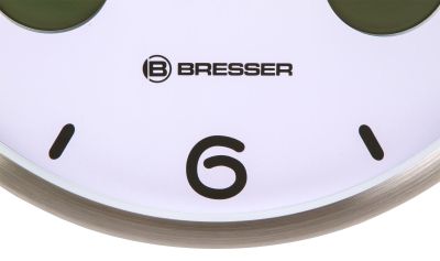 Часы настенные Bresser (Брессер) MyTime io NX Thermo/Hygro, 30 см, белые