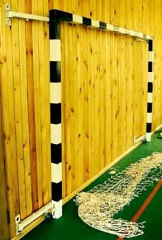 Ворота гандбольные/минифутбольные пристенные стальные, пара