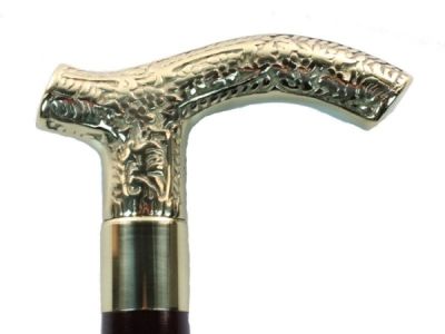 Трость опорная Welt-GW, с рукояткой под золото арт. MT11016