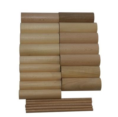 Заготовка цилиндрическая, различного диаметра (липа, бук), 20шт. арт. RN17843