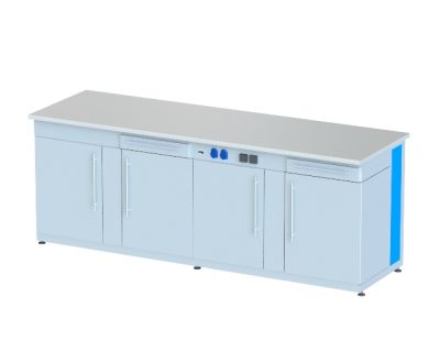 Стол демонстрационный с электрикой и тумбами СДФТ-2400 PF арт. PLM26666