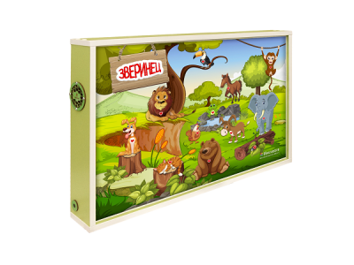 Интерактивная светозвуковая панель Инклюзив «Зверинец» арт. ИнР27452