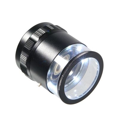 Лупа измерительная Veber 10x, 25 мм, с подсветкой (MG7173)