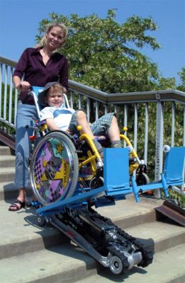 Лестничный гусеничный мобильный подъемник для инвалидов Standard SA-2 в комплекте со съемной платфор