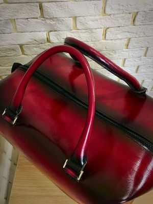 Сумка дорожная/ спортивная  Tramonto sull ETNA,  темно-бордовая