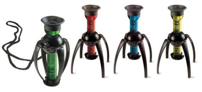 Микроскоп детский портативный Navir «Глаз паука» 10x, прозрачный красный