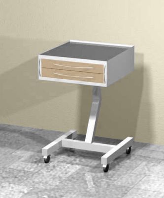 Передвижной столик (2 выдвижных ящика)