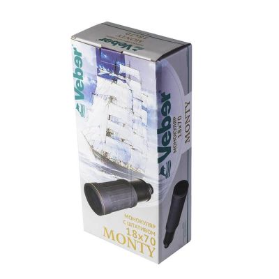 Монокуляр Veber Monty 18x70 BR, черный