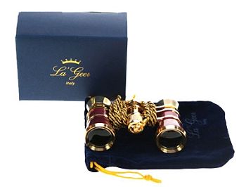 Бинокль театральный La Geer 3х25 (098709), кирпичный