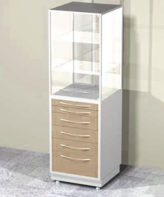 Шкаф-витрина закрытого типа