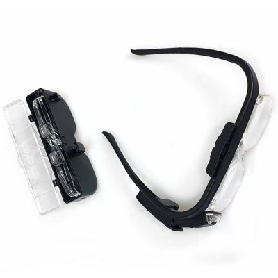 Лупа Kromatech налобная 1,5/2/2,5/3,5/4/4,5x, аккумуляторная, с подсветкой (2 LED) 11642DC