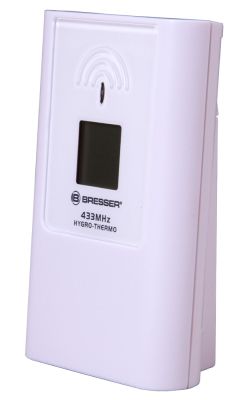 Метеостанция (настенные часы) Bresser (Брессер) TemeoTrend JC LCD с радиоуправлением, серебристая