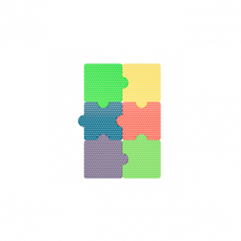 Настенная панель ‹‹Пазлы›› 6 шт.