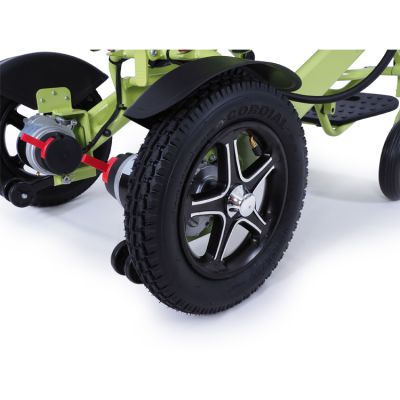 Мощное малогабаритное кресло-коляска с электроприводом, рама-алюминий MET Compact 35