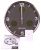 Часы настенные Bresser (Брессер) MyTime io NX Thermo/Hygro, 30 см, серые