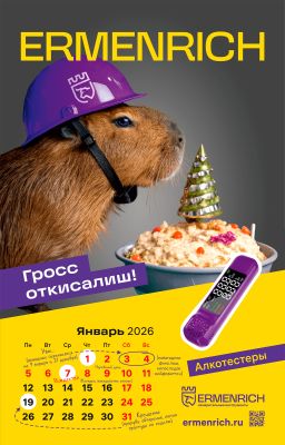 Фирменный календарь Ermenrich «Нихт дурихт!», 2026 год