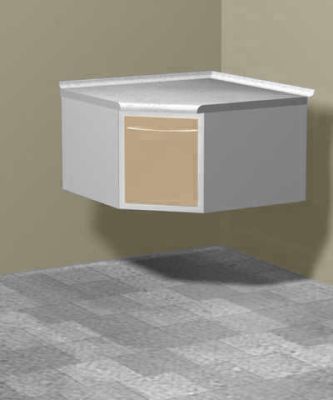 Настенная металлическая тумба