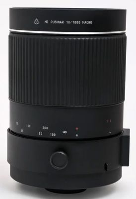 Объектив фотографический МС Рубинар 10/1000 Макро