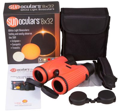 Бинокль солнечный LUNT SUNoculars 8x32, красный