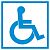 Наклейка «Доступность для инвалидов в креслах-колясках» (знак доступности объекта) арт. ИА4386