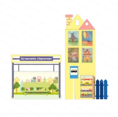 Декоративно-развивающая панель «Остановка» арт. Umn27527