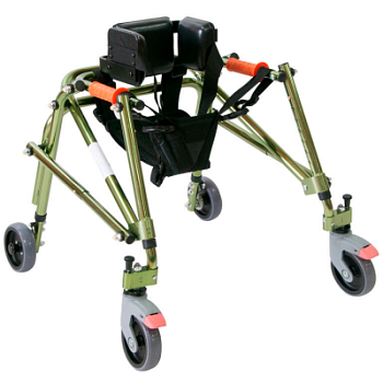 Ходунки с дополнительной фиксацией (поддержкой) тела, в том числе для больных детским церебральным параличом (ДЦП) Мега-910