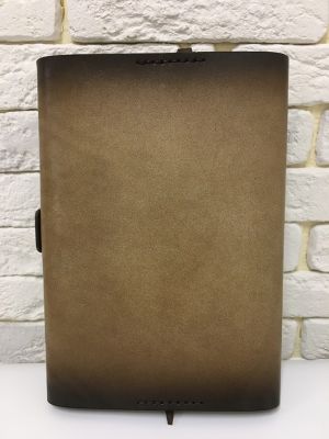 Блокнот а5 (ручная работа, натуральная кожа), коричневый