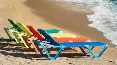 Шезлонг Balliu EVA (цветной каркас, цветная ткань на выбор)