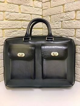 Портфель Deal (ручная работа, натуральная кожа), серый