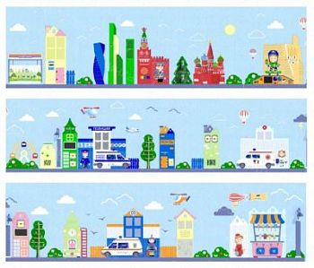 Набор декоративно-развивающих панелей «Городская среда» арт. Umn27536