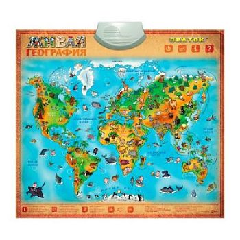 Озвученный плакат «Живая География» - развивающая игрушка арт. ИА3167